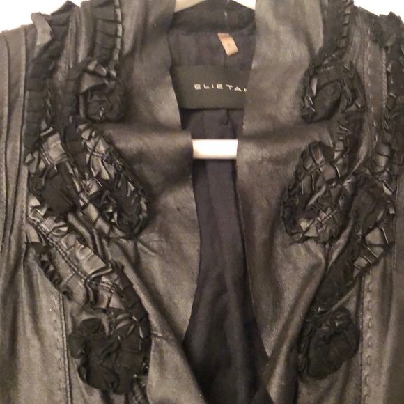 Elie Tahari 100% Leather Moto Jacket - Buttery Soft - Small - Picture 8 of 8